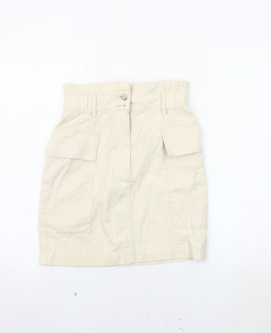 H&M Women’s Beige Cargo Skirt Size 6