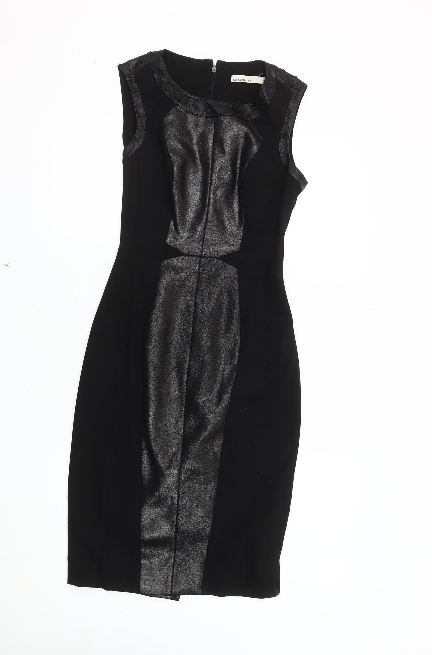 Karen Millen Women's Black Sleeveless Pencil Dress