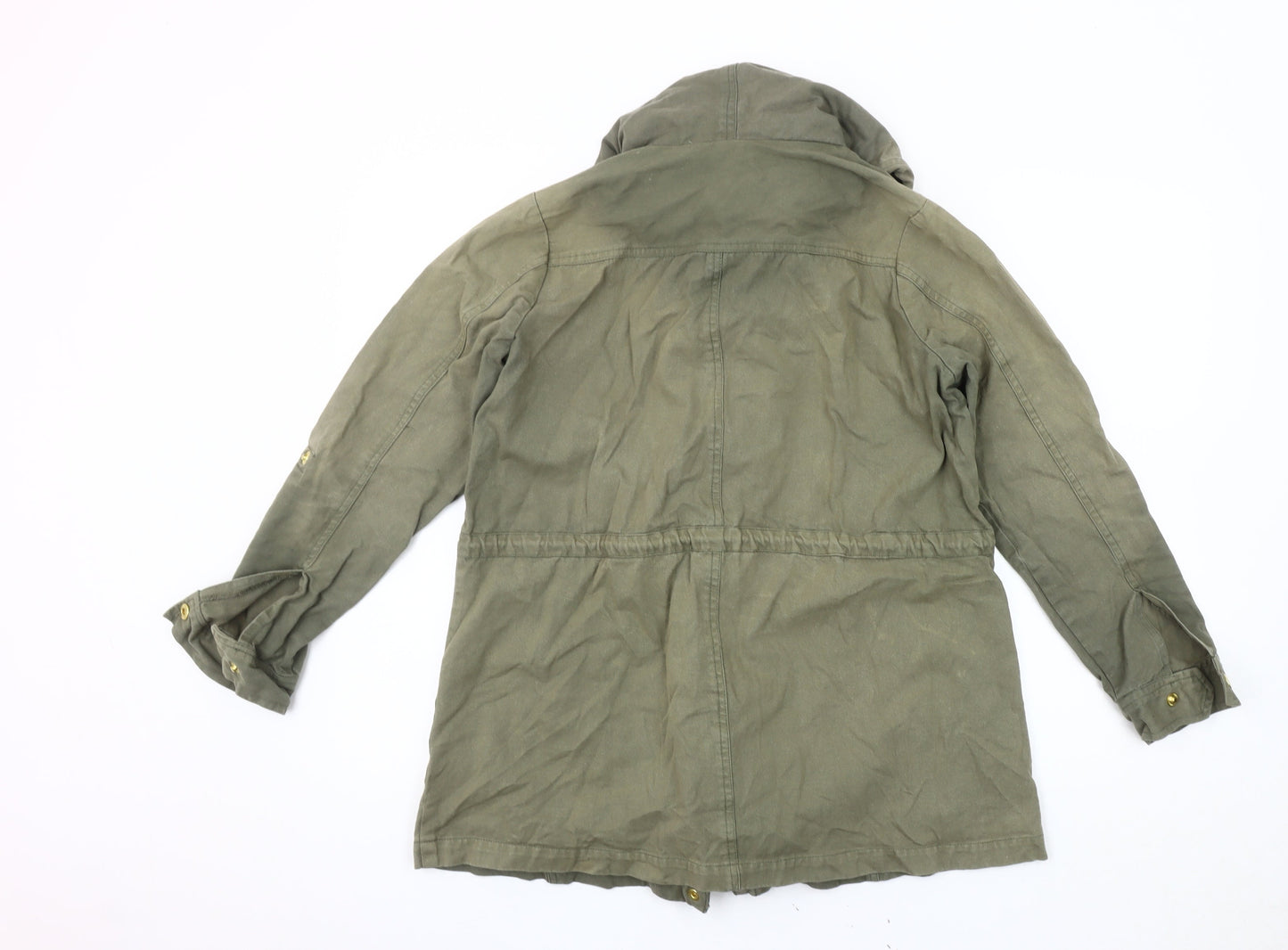 Womens UK Size 14 Bonmarché Green Parka Coat