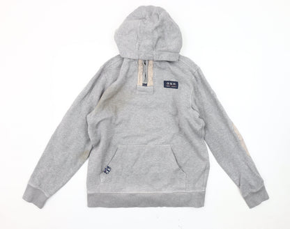 Mens UK Size S Crew Clothing Company Grey Pullover Hoodie