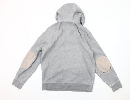 Mens UK Size S Crew Clothing Company Grey Pullover Hoodie