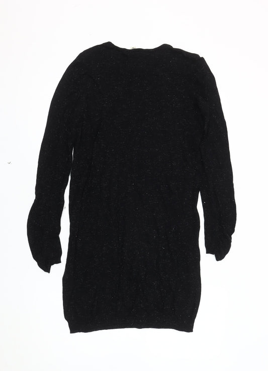 Whistles Black Knit Dress - UK 8, Long Sleeve, Women
