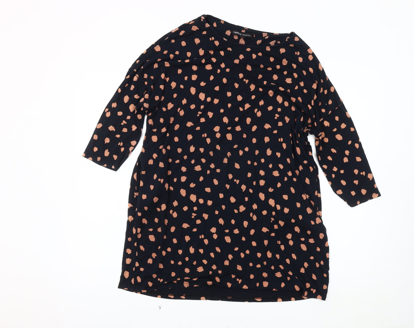 Capsule Women's Multicoloured Animal Print Shift Dress Size 12-14