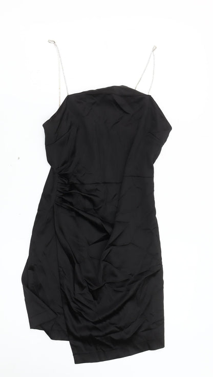 Zara Women’s Black Slip Dress Size 12 Party Wear