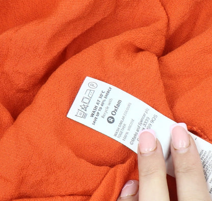 Marks and Spencer Women's Orange Dress, Size 8