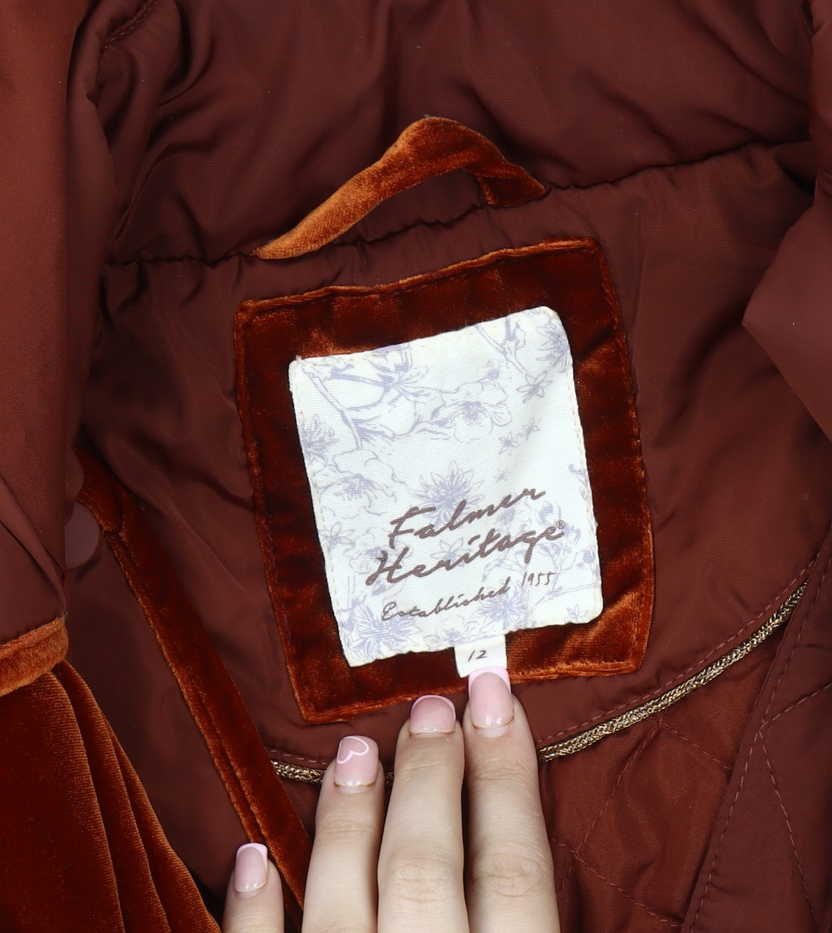 Falmer Heritage Brown Puffer Jacket Women’s Size 12