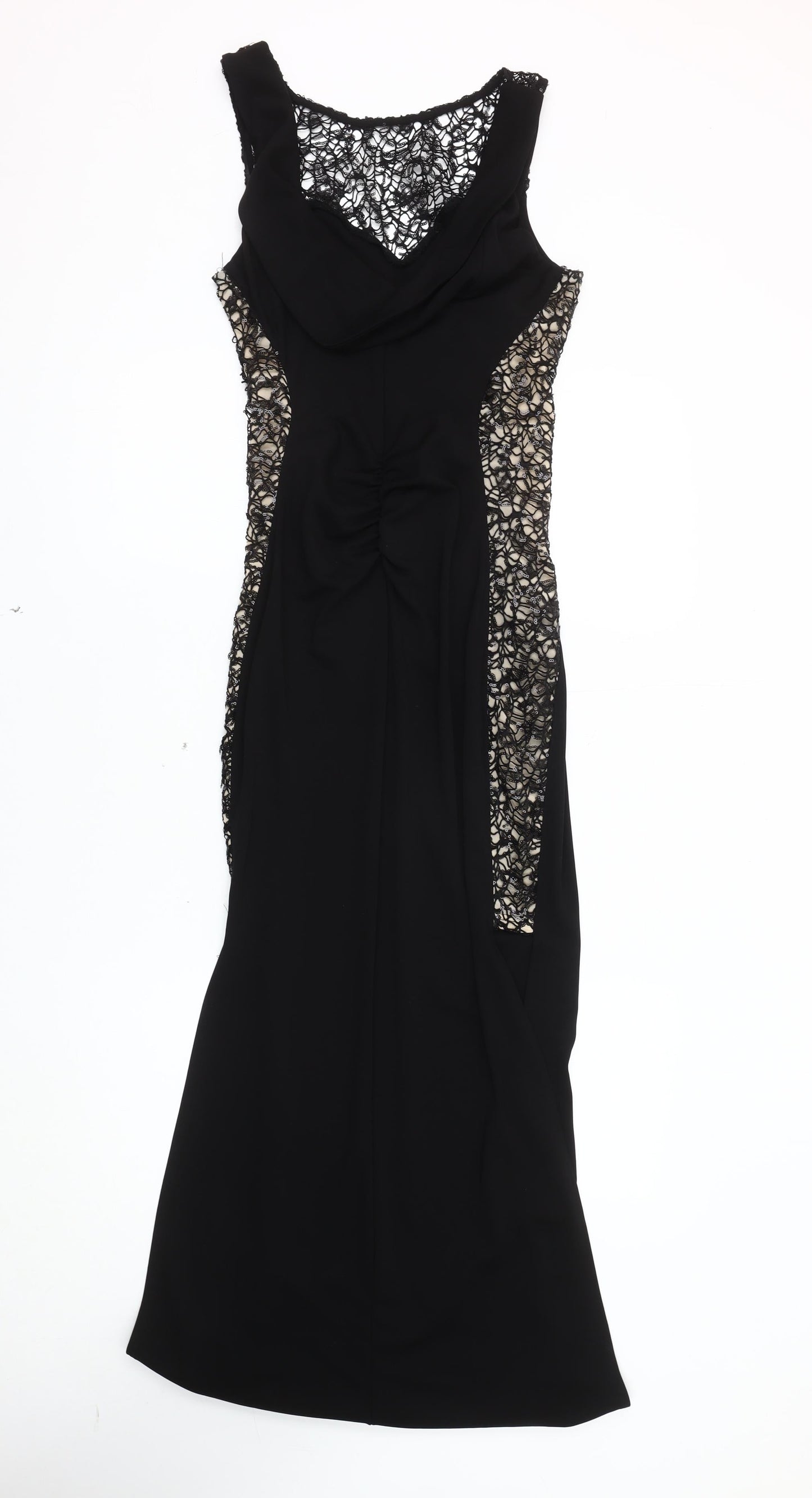 Lipsy London Black Bodycon Dress UK 10 Women's Party Wear