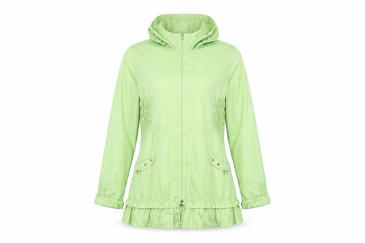 TAGG Women's Green Hooded Rain Coat Size 10