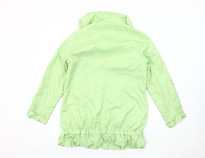 TAGG Women's Green Hooded Rain Coat Size 10