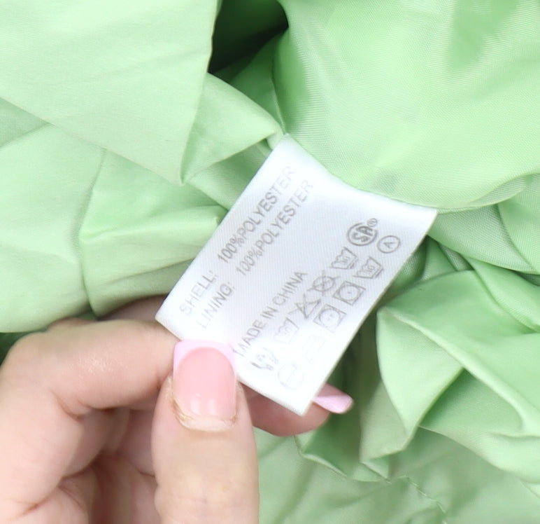 TAGG Women's Green Hooded Rain Coat Size 10
