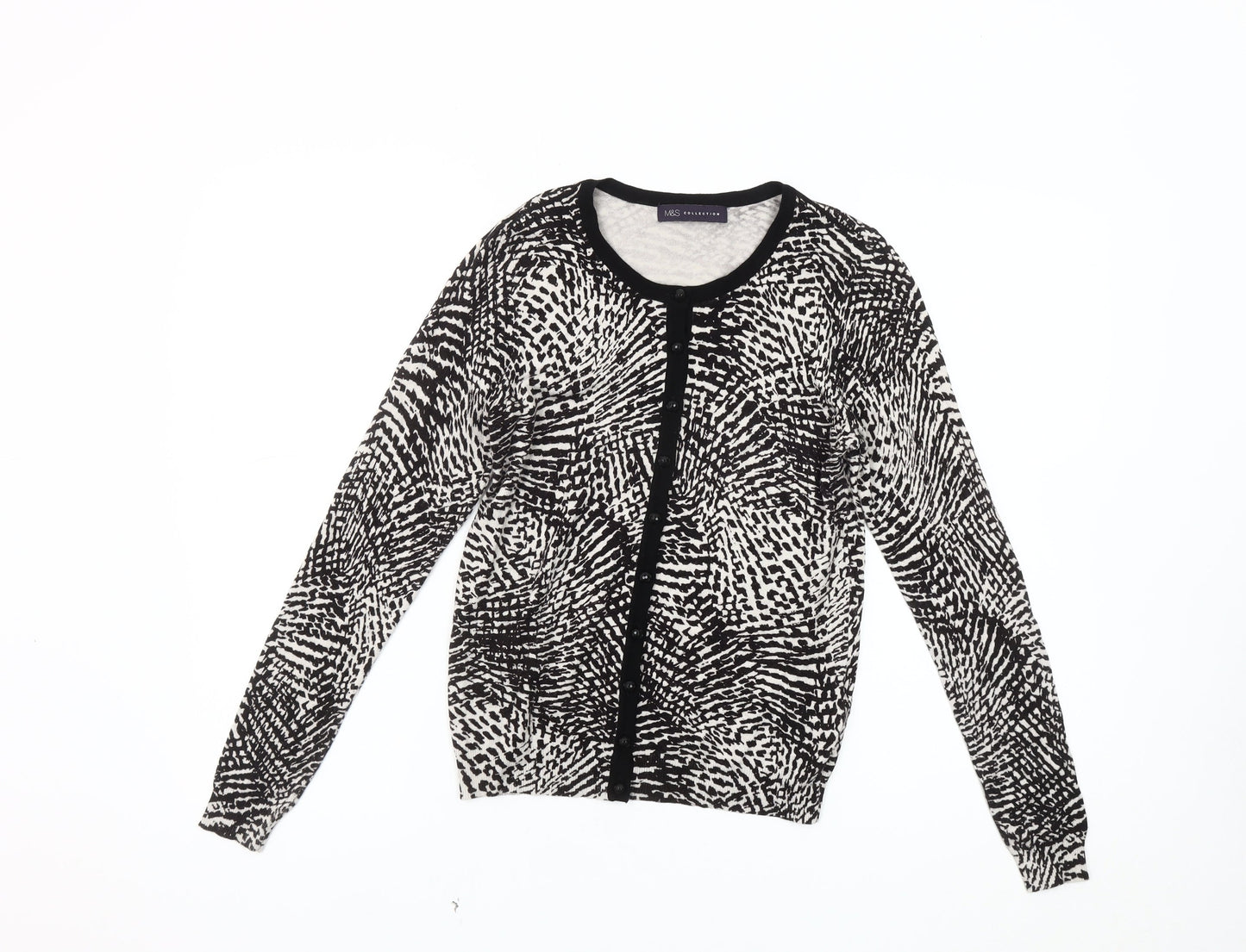 Womens UK Size 8 Marks and Spencer Black Cardigan Jumper