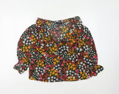 New Look Women's Multicoloured Floral Blouse Size 12