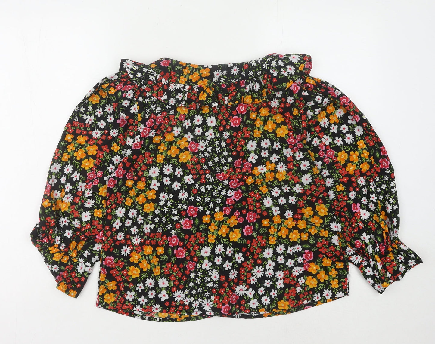 New Look Women's Multicoloured Floral Blouse Size 12