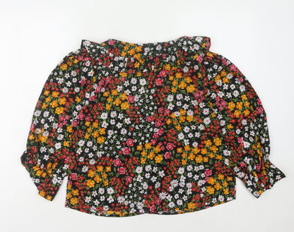 New Look Women's Multicoloured Floral Blouse Size 12