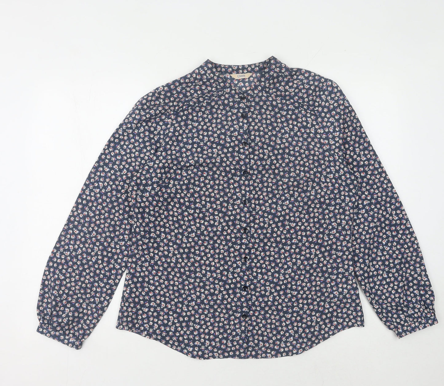 Womens UK Size 12 Marks and Spencer Blue  Button-Up
