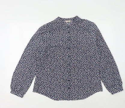 Womens UK Size 12 Marks and Spencer Blue  Button-Up