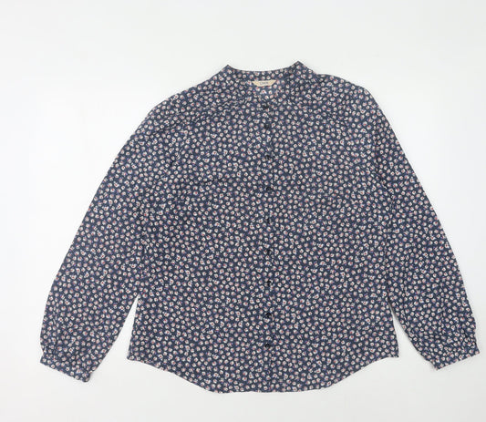 Womens UK Size 12 Marks and Spencer Blue  Button-Up