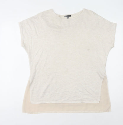Womens UK Size 12 Warehouse Beige Tunic Jumper