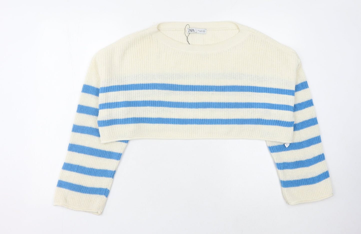 Womens UK Size S Zara Ivory Pullover Jumper