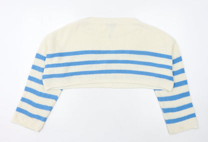 Womens UK Size S Zara Ivory Pullover Jumper