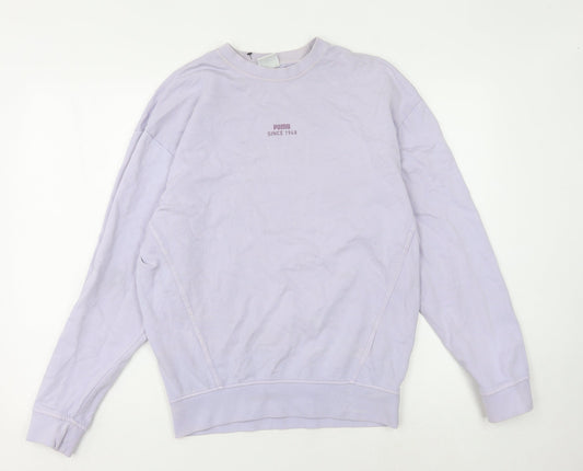 Puma Women's Purple Pullover Sweatshirt - XS