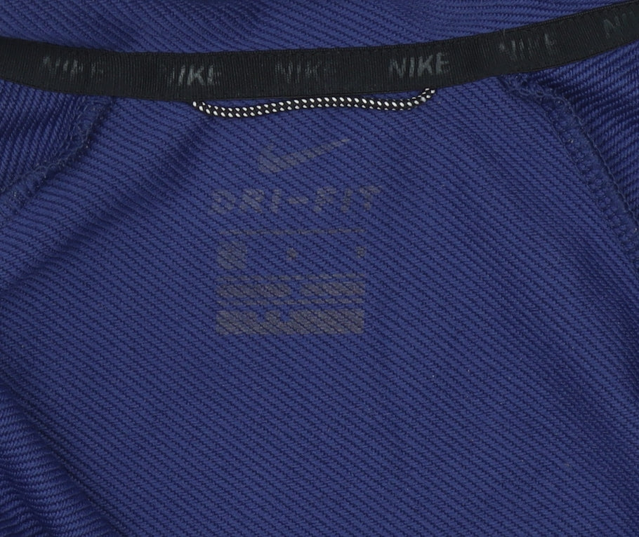 Nike Boys Blue Full Zip Hoodie, Size L, Activewear Essential