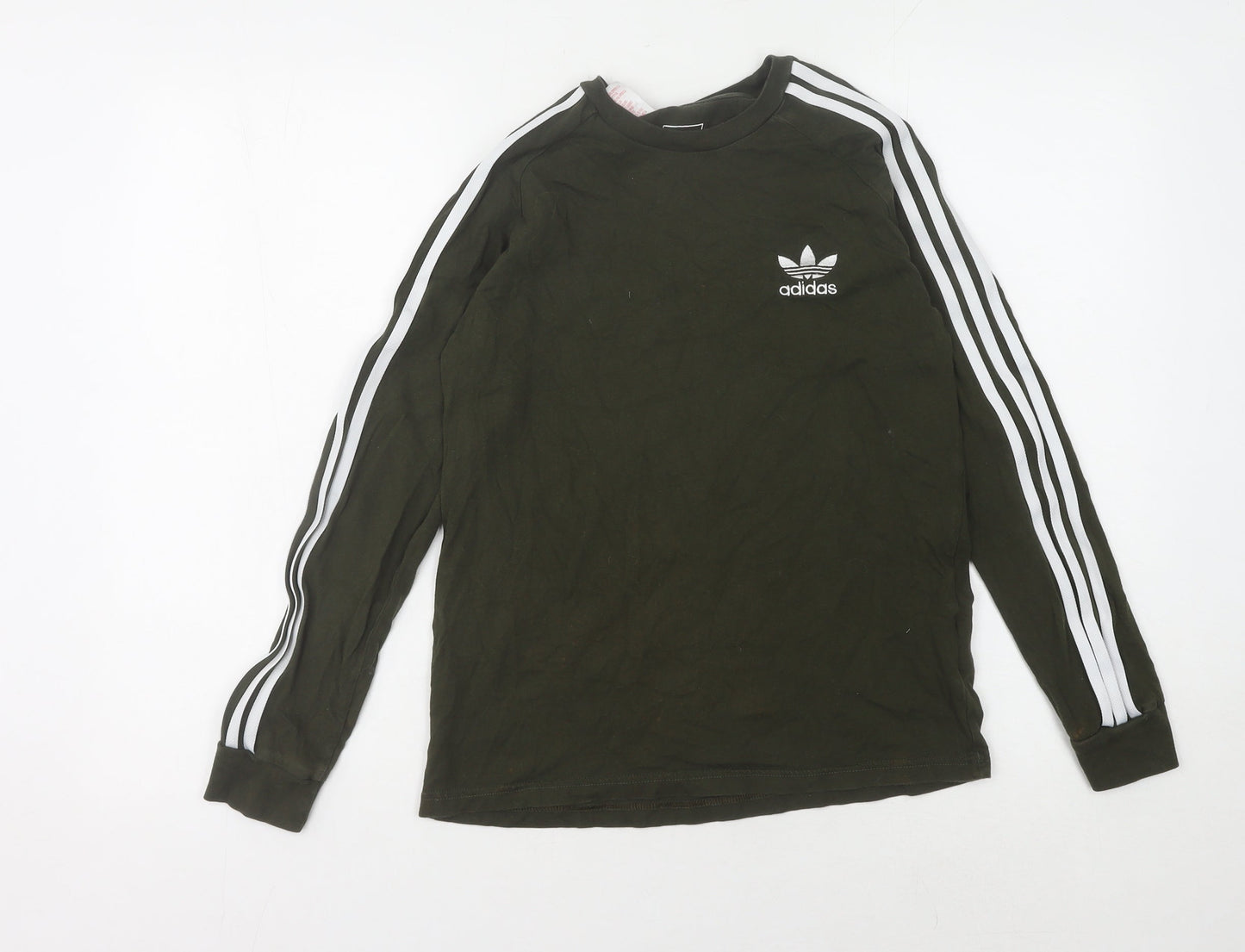 Adidas Kids Green Jersey T-Shirt - Long Sleeve, 12-13 Years