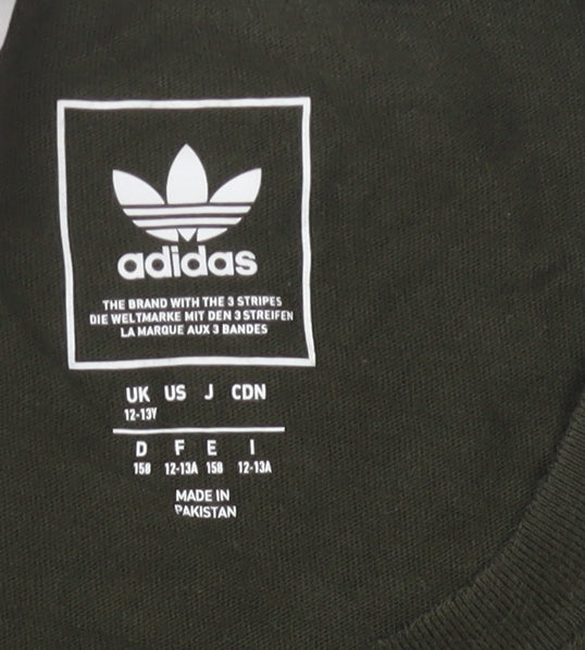 Adidas Kids Green Jersey T-Shirt - Long Sleeve, 12-13 Years