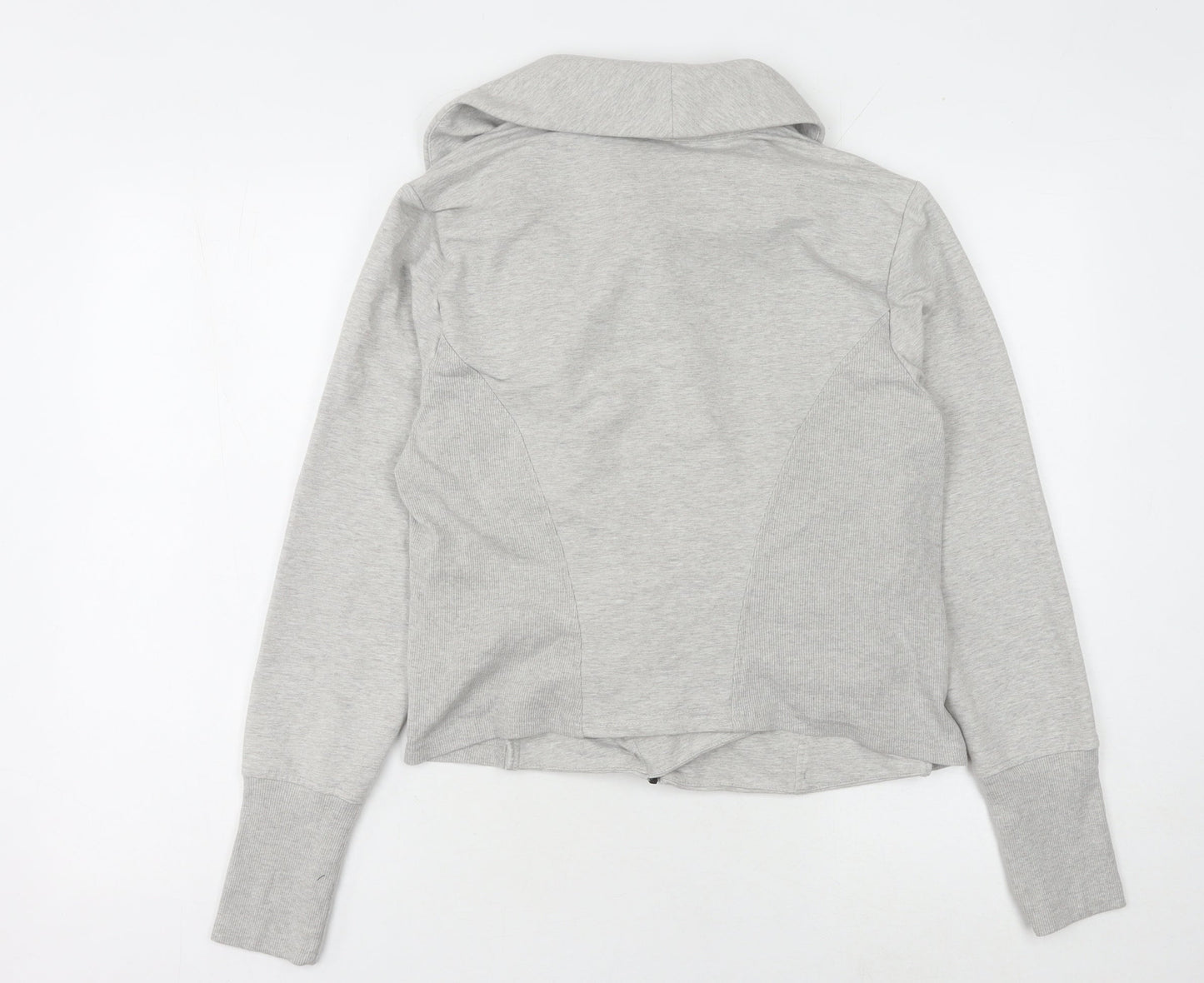 H by Halston Grey Women's Zip Sweatshirt Size 18
