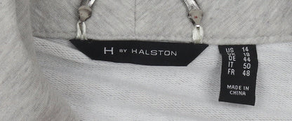 H by Halston Grey Women's Zip Sweatshirt Size 18