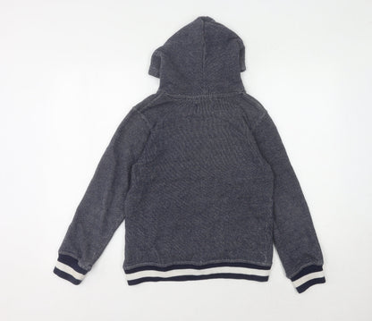 Zara Boys Blue Pullover Hoodie 11-12 Years - Casual City Style