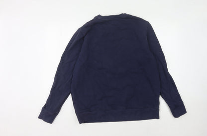Self-Portrait Men's Blue Graphic Pullover Sweatshirt L