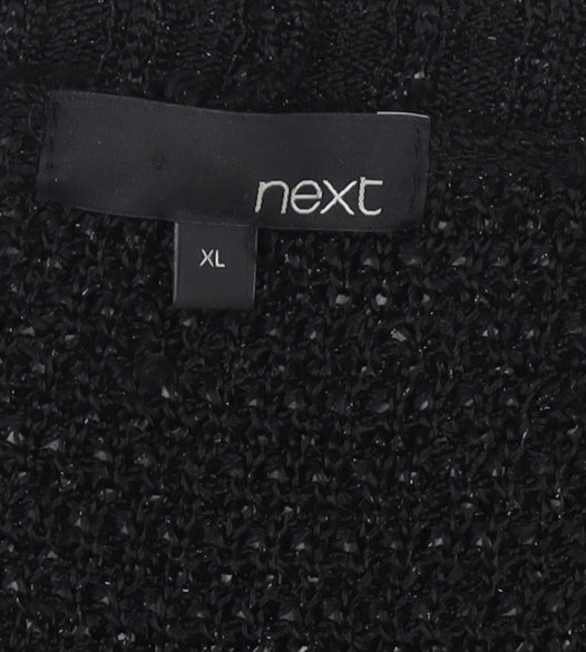 Womens UK Size XL NEXT Black Shrug Jumper
