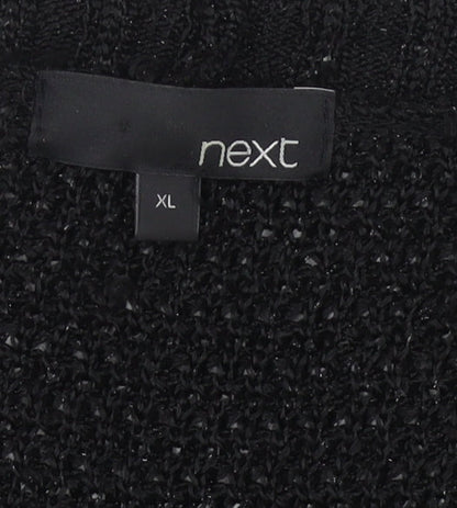 Womens UK Size XL NEXT Black Shrug Jumper