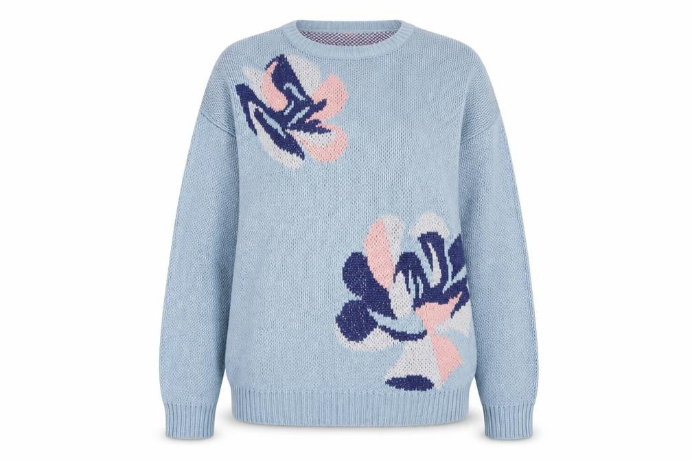 Womens UK Size M Thermolactyl by Damart Blue Pullover Jumper