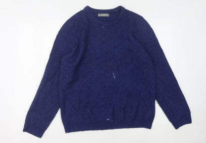 Marks and Spencer Blue Men's Medium Pullover Jumper
