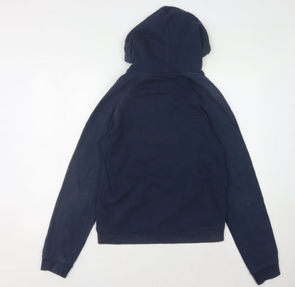 Mens UK Size M JACK & JONES Blue Pullover Hoodie