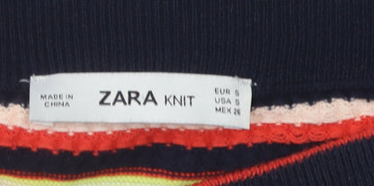 Womens UK Size 8 Zara A-Line Knit Skirt