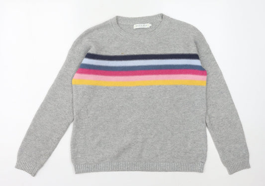 Womens UK Size 8 John Lewis Grey Pullover Jumper