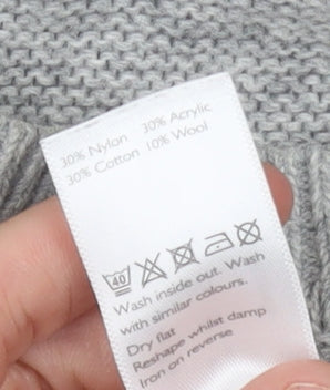Womens UK Size 8 John Lewis Grey Pullover Jumper