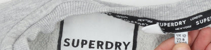 Superdry Women's Grey Pullover Sweatshirt Size 12