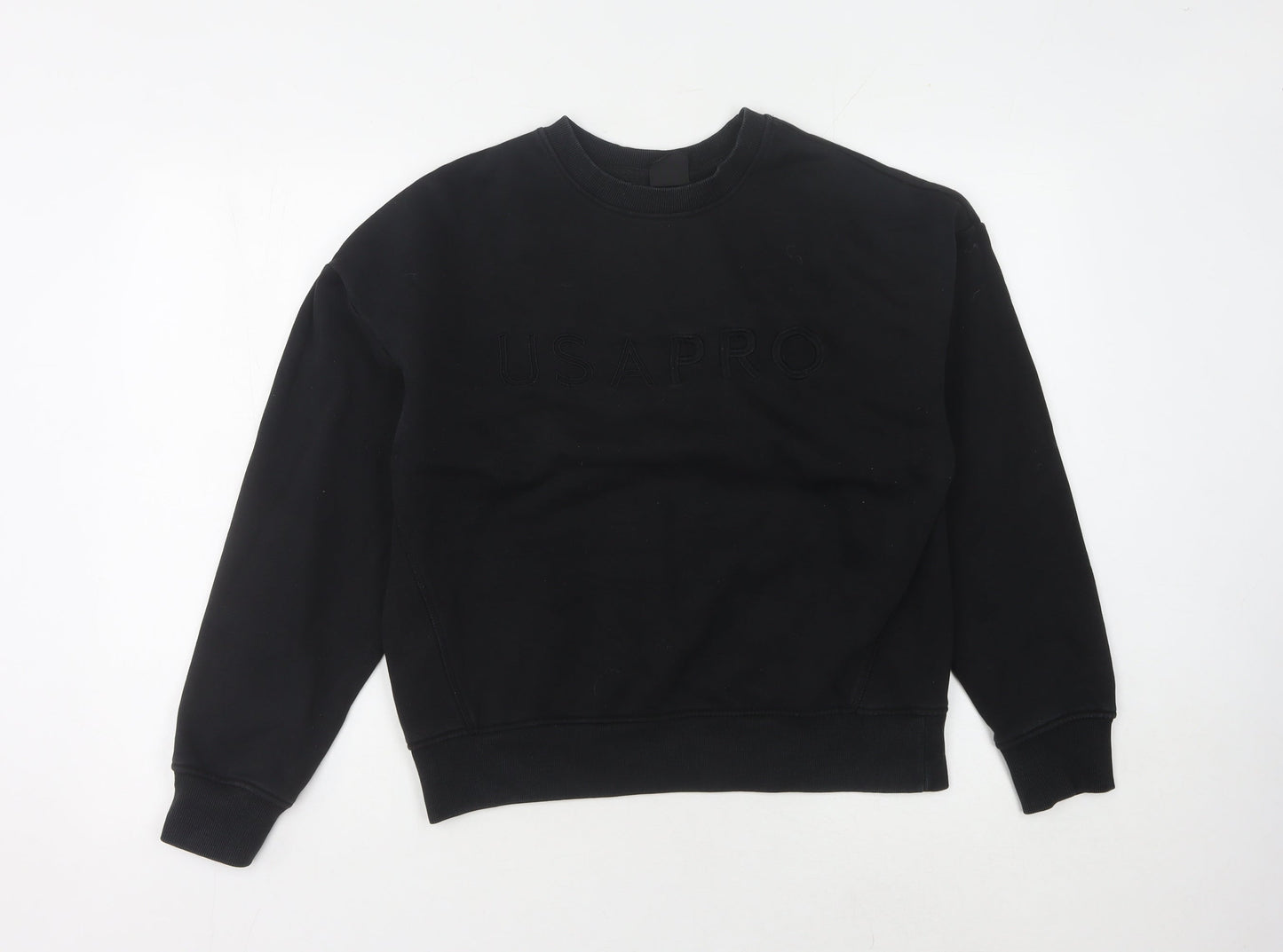 USA Pro Women's Black Pullover Sweatshirt Size 12