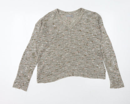 Womens UK Size M Fransa Grey Pullover Jumper