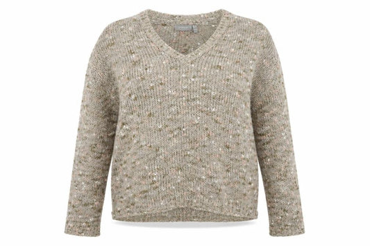 Womens UK Size M Fransa Grey Pullover Jumper