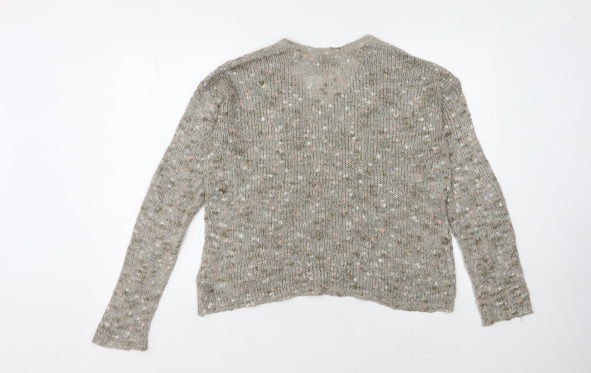 Womens UK Size M Fransa Grey Pullover Jumper