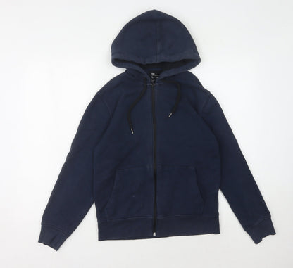 Mens UK Size XS Gap Blue Full Zip Hoodie