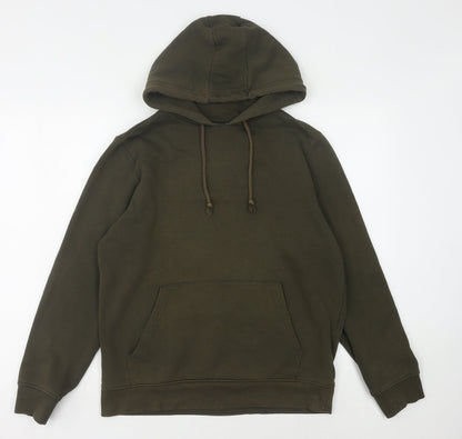 Mens UK Size M Brave Soul Green Pullover Hoodie