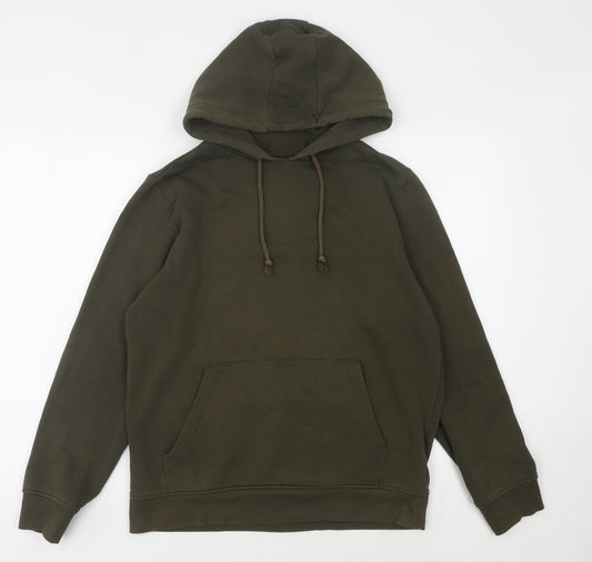 Mens UK Size M Brave Soul Green Pullover Hoodie