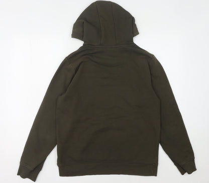 Mens UK Size M Brave Soul Green Pullover Hoodie
