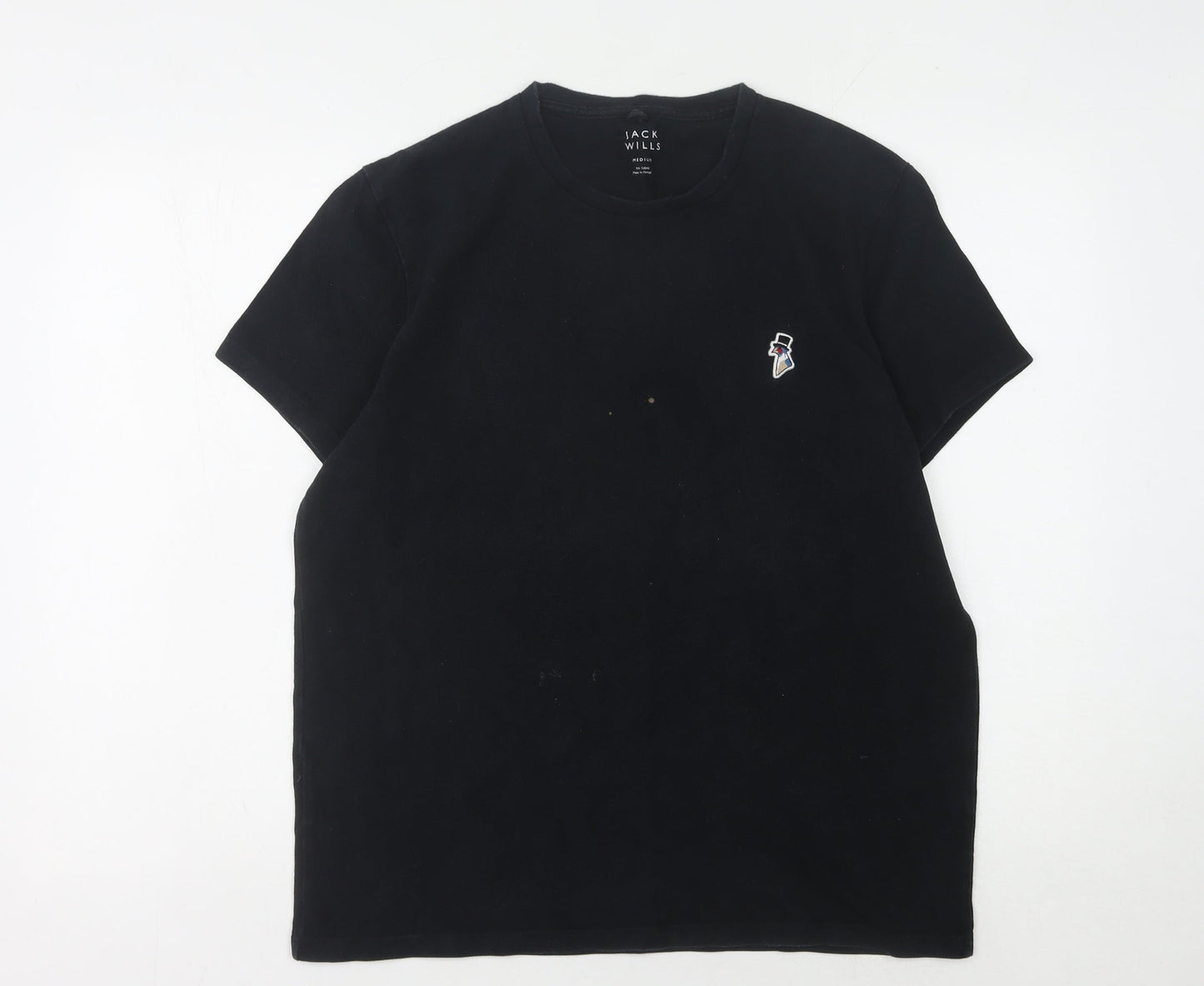 Jack Wills Men's Black Crew Neck T-Shirt M